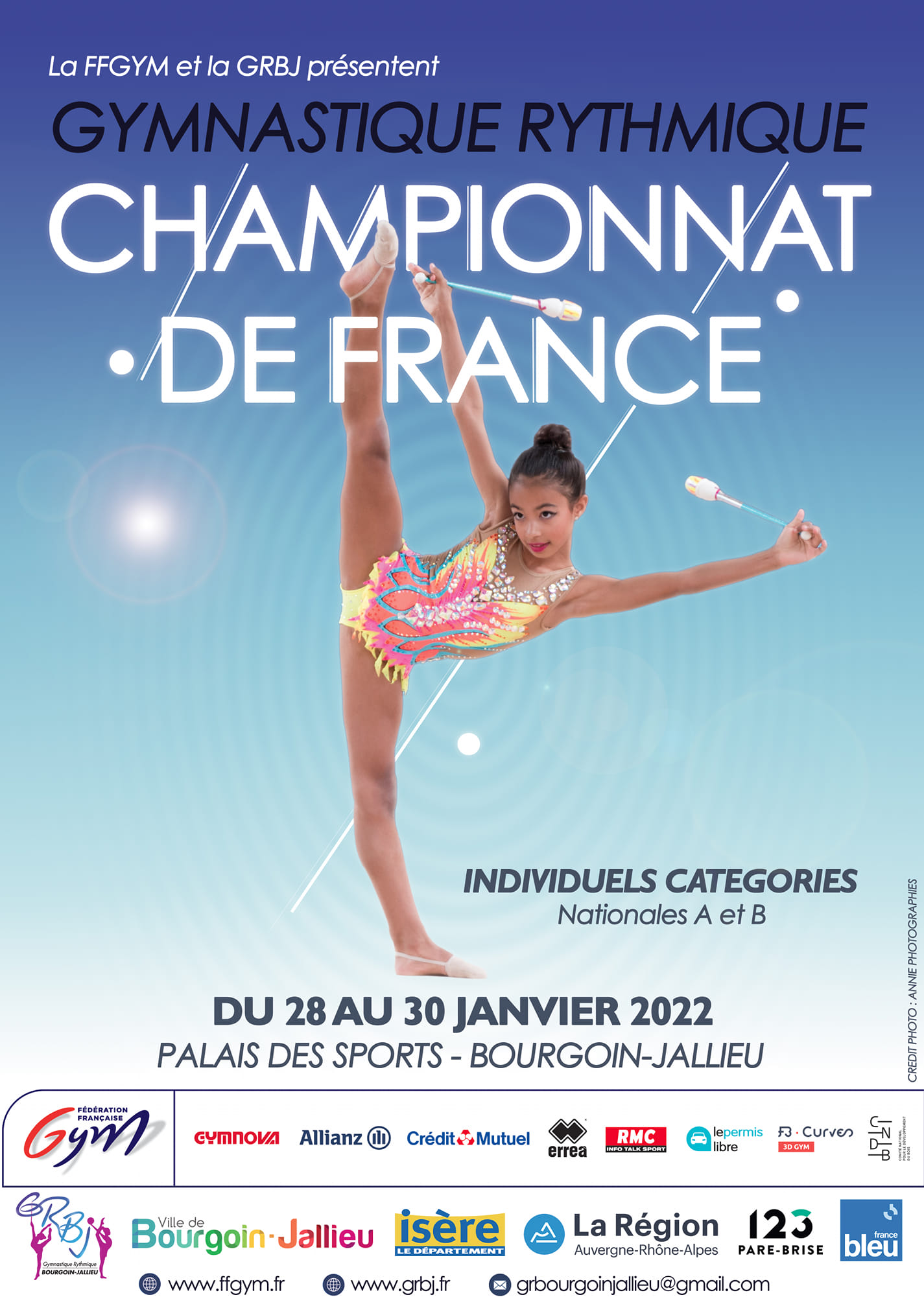 Championnat de France de Gymnastique Rythmique individuels Nationale A et B
