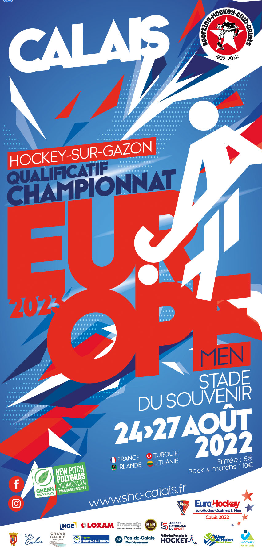 EuroHockey Qualifiers, Men, Calais 2022