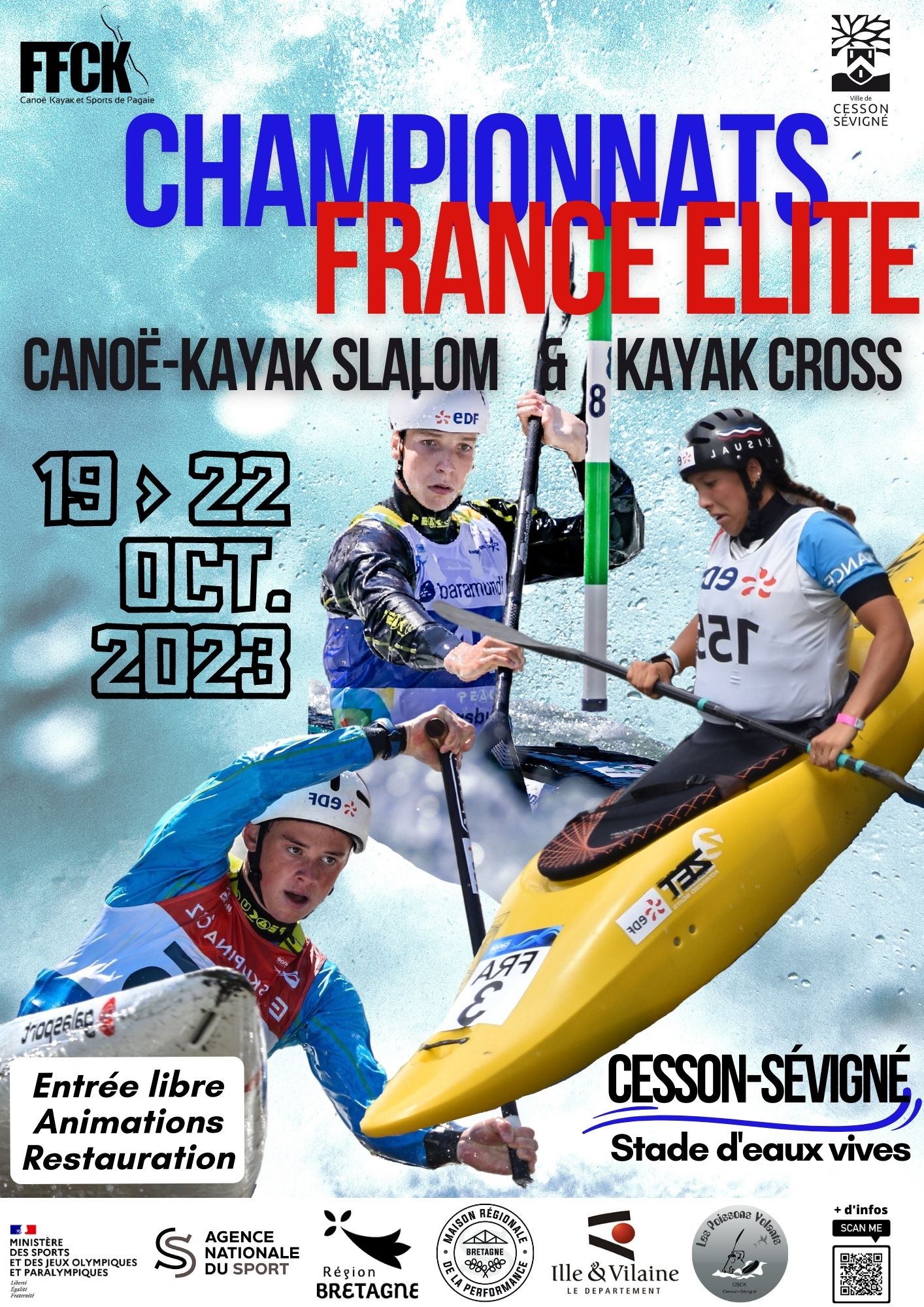 Championnat de France Elite Slalom et Kayak Cross