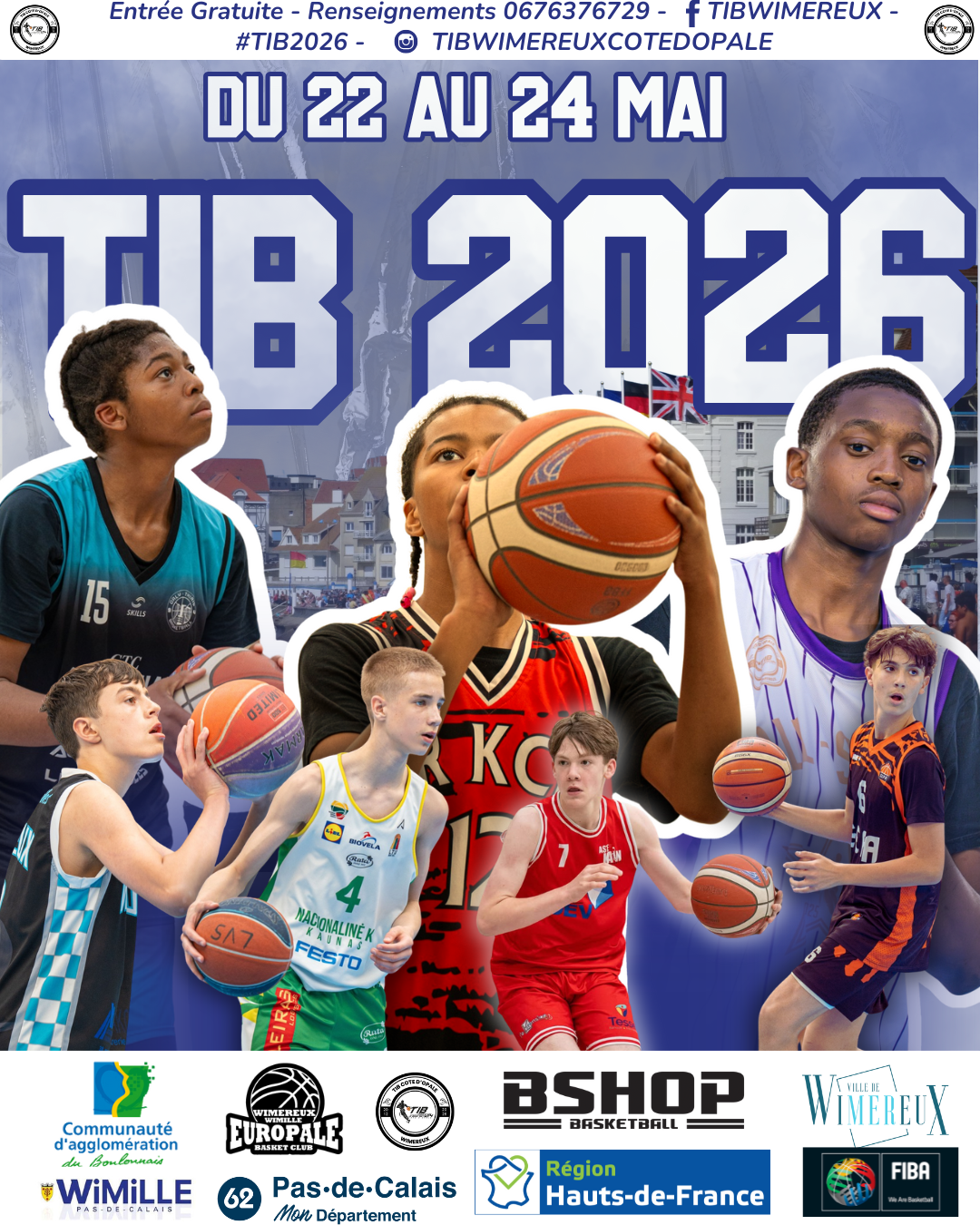 TIB 2026 : Tournoi International de Basketball de la Côte d'Opale